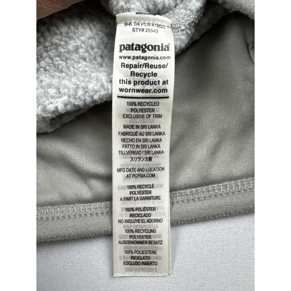 Patagonia Better Sweater Fleece Jacket Gray Full Zip Women's Small - Picture 10 of 11